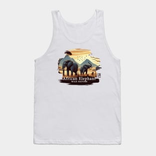 African Elephant - WILD NATURE - ELEPHANT -8 Tank Top